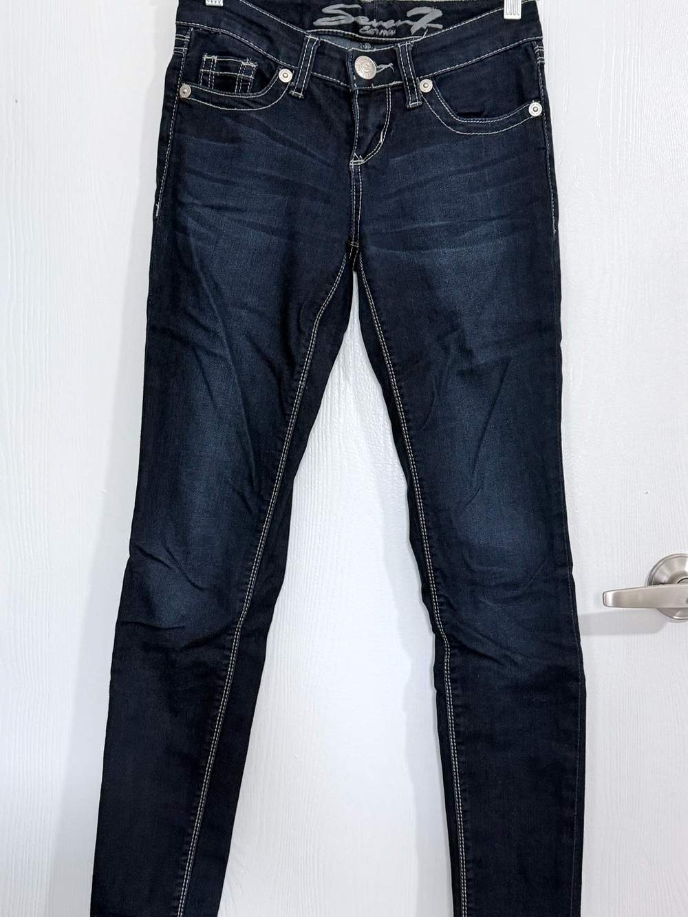 Women’s Seven7 brand Dark Blue Skinny Jeans Jeggings size 25